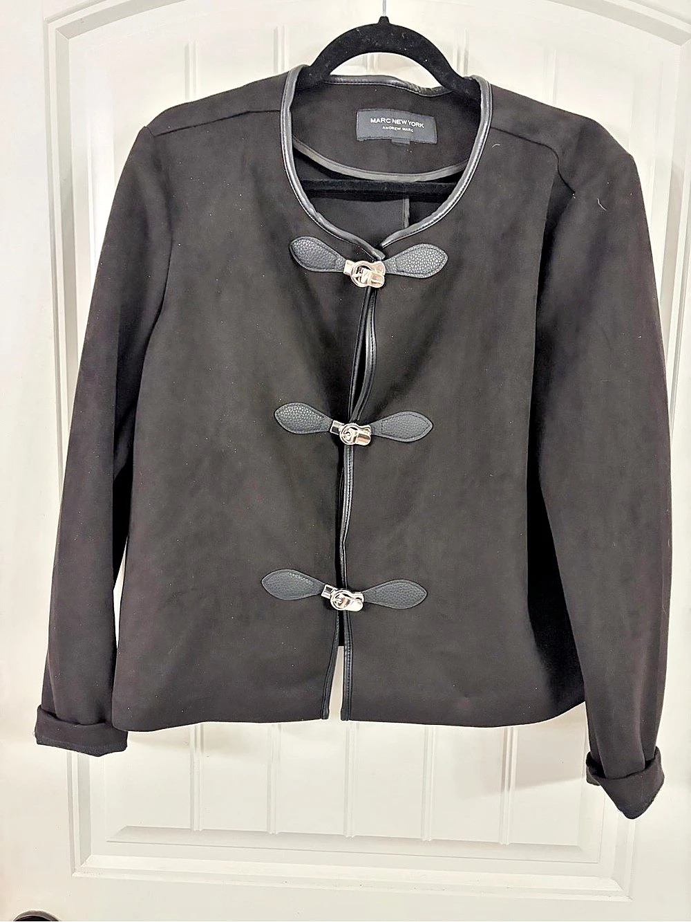 Marc New York Black Toggle Front Jacket Like New